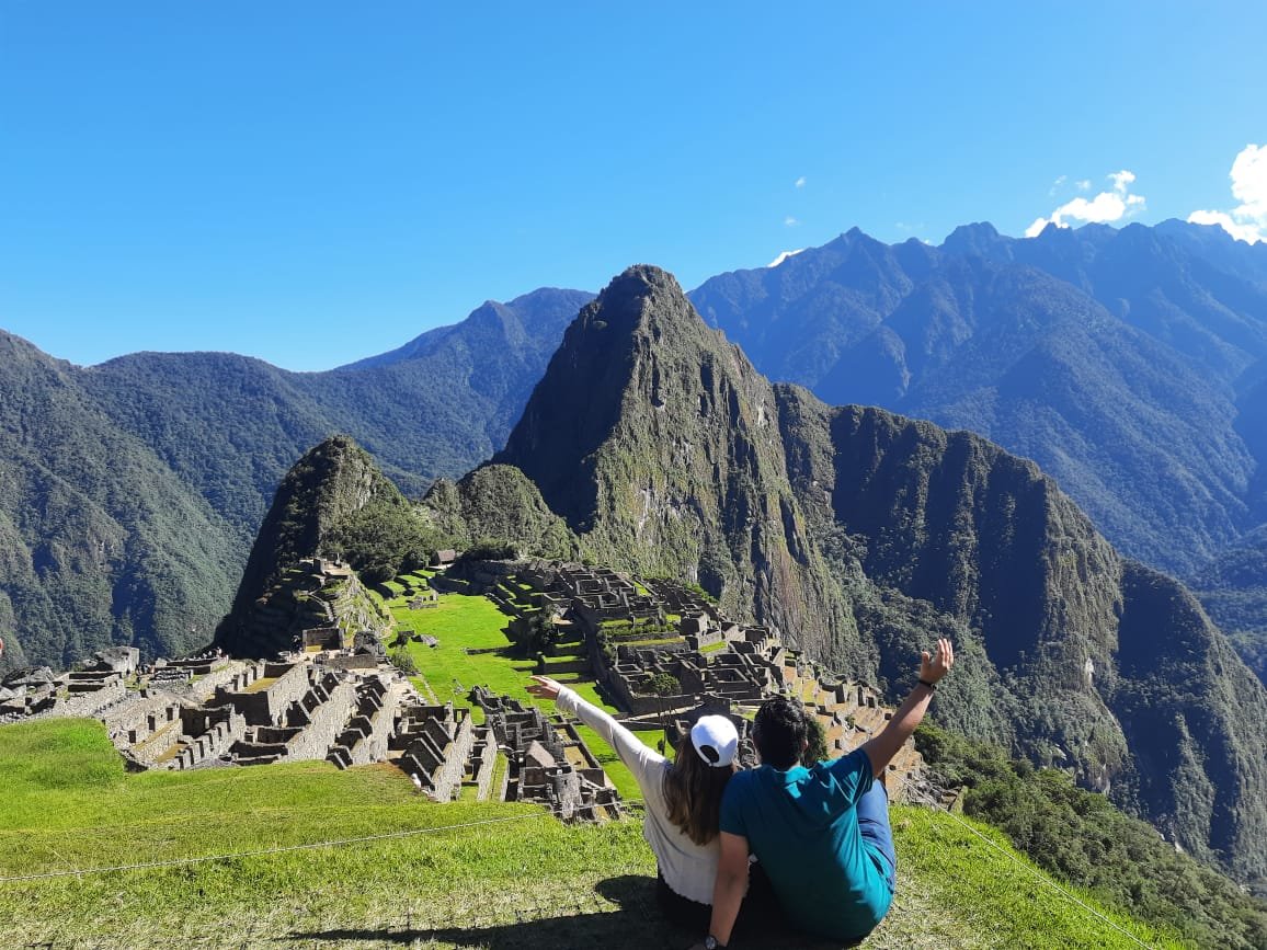 Irving y Azucena en Machu Picchu, Perú